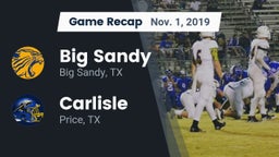 Recap: Big Sandy  vs. Carlisle  2019