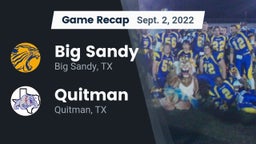 Recap: Big Sandy  vs. Quitman  2022