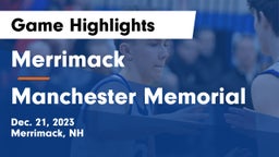 Merrimack  vs Manchester Memorial  Game Highlights - Dec. 21, 2023