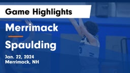 Merrimack  vs Spaulding  Game Highlights - Jan. 22, 2024
