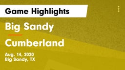 Big Sandy  vs Cumberland Game Highlights - Aug. 14, 2020