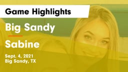 Big Sandy  vs Sabine  Game Highlights - Sept. 4, 2021