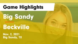 Big Sandy  vs Beckville  Game Highlights - Nov. 2, 2021