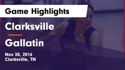 Clarksville  vs Gallatin  Game Highlights - Nov 30, 2016