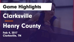 Clarksville  vs Henry County  Game Highlights - Feb 4, 2017