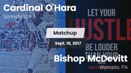 Matchup: Cardinal O'Hara vs. Bishop McDevitt  2017