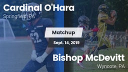 Matchup: Cardinal O'Hara vs. Bishop McDevitt  2019