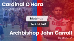 Matchup: Cardinal O'Hara vs. Archbishop John Carroll  2019