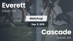 Matchup: Everett  vs. Cascade  2016