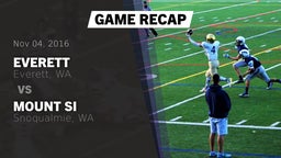 Recap: Everett  vs. Mount Si  2016
