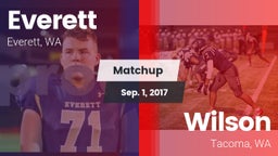 Matchup: Everett  vs. Wilson  2017