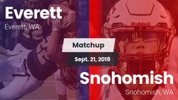 Matchup: Everett  vs. Snohomish  2018
