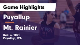 Puyallup  vs Mt. Rainier Game Highlights - Dec. 3, 2021