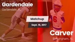 Matchup: Gardendale High Scho vs. Carver  2017