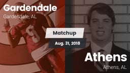 Matchup: Gardendale vs. Athens  2018