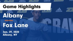 Albany  vs Fox Lane  Game Highlights - Jan. 29, 2020