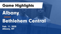 Albany  vs Bethlehem Central  Game Highlights - Feb. 11, 2020
