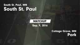 Matchup: South St. Paul High vs. Park  2016
