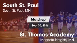 Matchup: South St. Paul High vs. St. Thomas Academy   2016