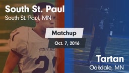 Matchup: South St. Paul High vs. Tartan  2016