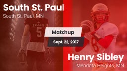 Matchup: South St. Paul High vs. Henry Sibley  2017