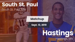 Matchup: South St. Paul High vs. Hastings  2019