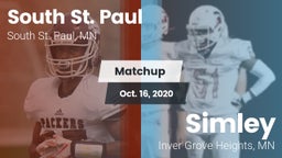 Matchup: South St. Paul High vs. Simley  2020