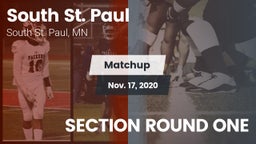 Matchup: South St. Paul High vs. SECTION ROUND ONE 2020