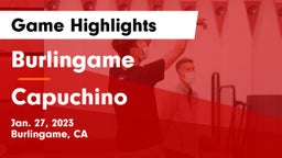 Burlingame  vs Capuchino  Game Highlights - Jan. 27, 2023
