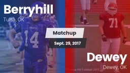 Matchup: Berryhill High vs. Dewey  2017