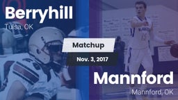 Matchup: Berryhill High vs. Mannford  2017