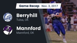 Recap: Berryhill  vs. Mannford  2017