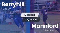 Matchup: Berryhill High vs. Mannford  2018