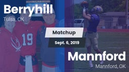 Matchup: Berryhill High vs. Mannford  2019