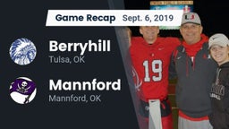 Recap: Berryhill  vs. Mannford  2019