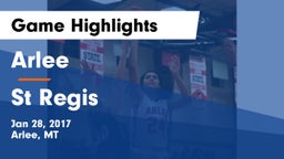 Arlee  vs St Regis Game Highlights - Jan 28, 2017