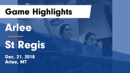 Arlee  vs St Regis  Game Highlights - Dec. 21, 2018