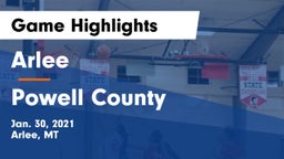 Arlee  vs Powell County  Game Highlights - Jan. 30, 2021