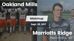 Matchup: Oakland Mills High vs. Marriotts Ridge  2017