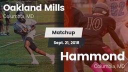 Matchup: Oakland Mills High vs. Hammond 2018