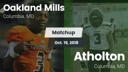 Matchup: Oakland Mills High vs. Atholton  2018