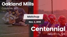 Matchup: Oakland Mills High vs. Centennial 2018