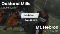 Matchup: Oakland Mills High vs. Mt. Hebron  2019