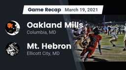 Recap: Oakland Mills  vs. Mt. Hebron  2021