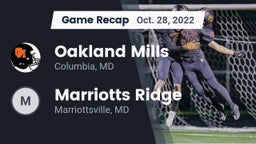 Recap: Oakland Mills  vs. Marriotts Ridge  2022