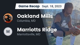 Recap: Oakland Mills  vs. Marriotts Ridge  2023