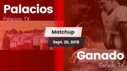 Matchup: Palacios  vs. Ganado  2019