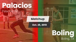 Matchup: Palacios  vs. Boling  2019
