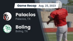 Recap: Palacios  vs. Boling  2023