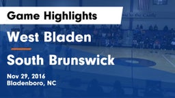 West Bladen  vs South Brunswick  Game Highlights - Nov 29, 2016